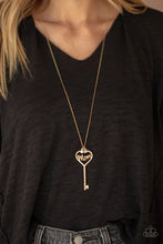 Load image into Gallery viewer, The Key to Mom’s Heart Gold Necklace