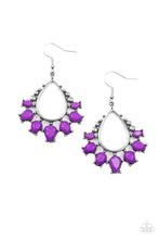 Load image into Gallery viewer, Flamboyant Ferocity Purple Earrings
