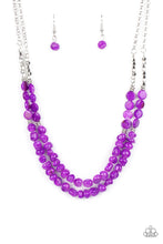 Load image into Gallery viewer, Staycation Status Purple Necklace