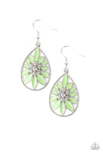 Load image into Gallery viewer, Floral Morals Green Earrings