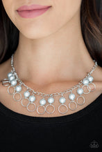 Load image into Gallery viewer, Run the Show Blue Necklace