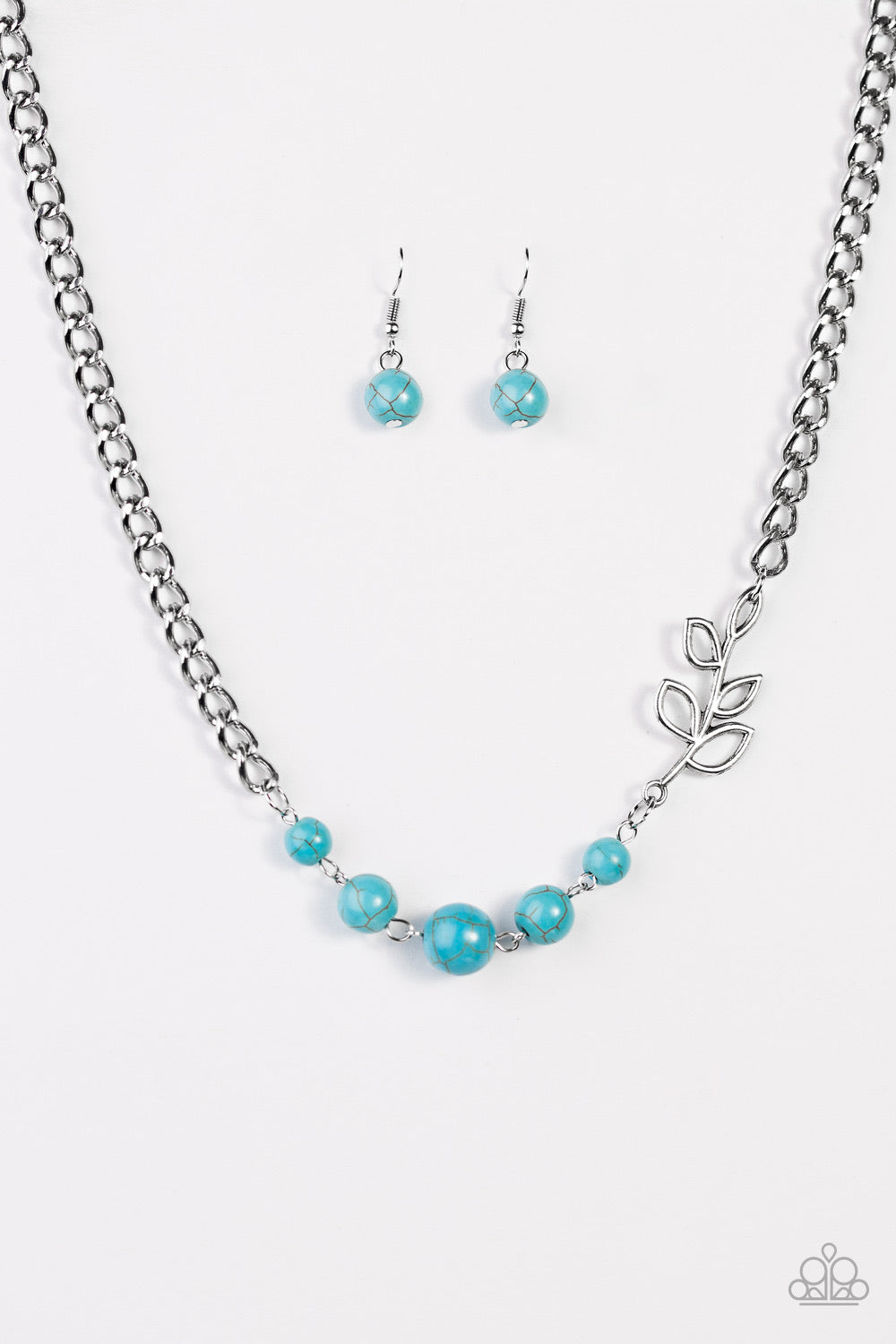 Autumn Allure Blue Necklace