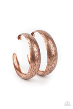 Load image into Gallery viewer, Sahara Sandstorm Copper Hoop Earrings
