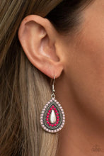 Load image into Gallery viewer, Beaded Bonanza Pink Earrings