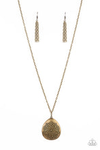 Load image into Gallery viewer, Rustic Renaissance Brass Necklace