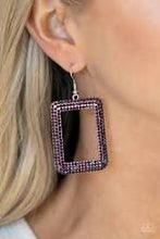 Load image into Gallery viewer, World Frame-ous Purple Earrings
