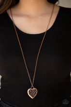 Load image into Gallery viewer, Victorian Valentine Copper Necklace