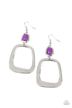 Load image into Gallery viewer, Material Girl Mod Purple Earrings