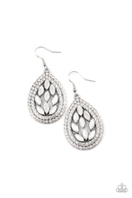 Load image into Gallery viewer, Encased Elegance White Earrings