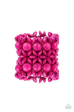 Load image into Gallery viewer, Island Mixer Pink Wood Bracelet