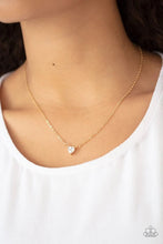 Load image into Gallery viewer, Heartbeat Bling Gold Necklace