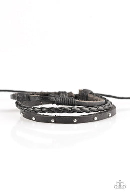 Ready to Roam Black Urban Bracelet