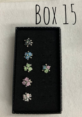 Starlet Shimmer Triple Roses Rings - Box 15