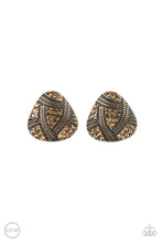 Load image into Gallery viewer, Gorgeously Galleria Brass Clip On Earrings