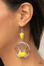 Load image into Gallery viewer, Deco Dancing Yellow Earrings
