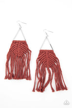 Load image into Gallery viewer, Macrame Jungle Brown Earrings