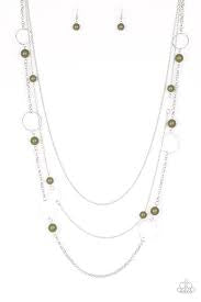 Beachside Babe Green Necklace