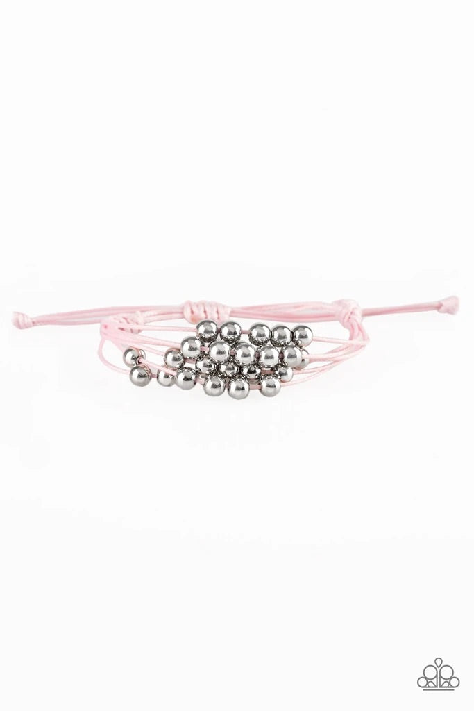 Without Skipping a Bead Pink Urban Bracelet
