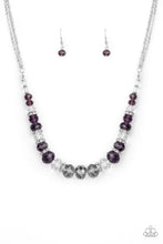 Load image into Gallery viewer, Distracted by Dazzle Purple Necklace