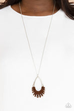 Load image into Gallery viewer, Homespun Artifact Brown Necklace