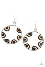 Load image into Gallery viewer, Off the Rim Black Seed Bead Earrings