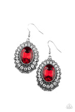 Load image into Gallery viewer, Glacial Gardens Red Earrings