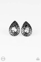 Load image into Gallery viewer, Elite Edge Black Clip On Earrings