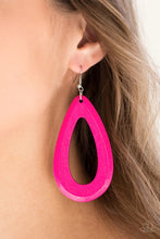 Load image into Gallery viewer, Malibu Mimosas Pink Wood Earrings