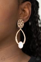 Load image into Gallery viewer, Opal Obsession Rose Gold Clip On Earrings