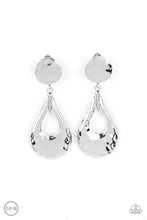 Load image into Gallery viewer, Metallic Magic Silver Clip On Earrings