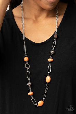 Barefoot Bohemian Orange Necklace