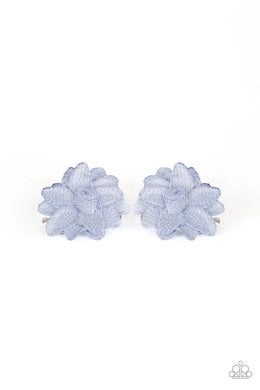 Lovely in Lilies Blue Hair Clips