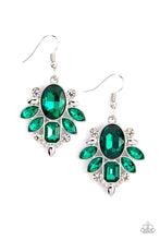Load image into Gallery viewer, Glitzy Go Getter Green Earrings