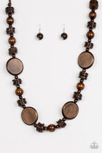 Load image into Gallery viewer, Tiki Tonga Brown Wood Necklace