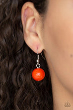 Load image into Gallery viewer, Floral Fusion Orange Necklace