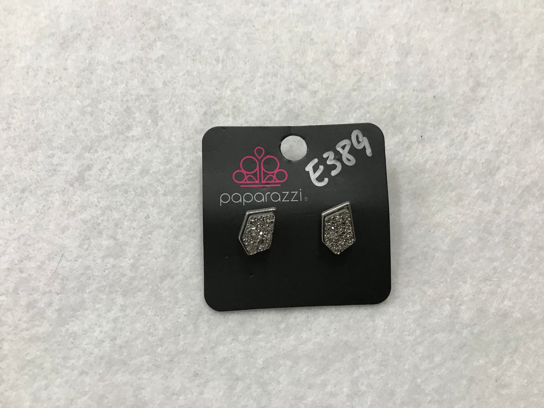 Starlet Shimmer Pave Silver Earrings #389