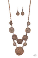 Load image into Gallery viewer, Metallic Patchwork Copper Necklace