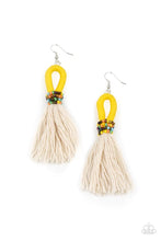 Load image into Gallery viewer, The Dustup Yellow Tassel Earrings
