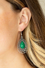 Load image into Gallery viewer, Dream Staycation Green Earrings