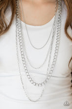 Load image into Gallery viewer, Metro Metal Silver Necklace
