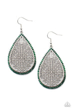 Load image into Gallery viewer, Fleur de Fantasy Green Earrings