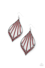Load image into Gallery viewer, Showcase Sparkle Red Earrings