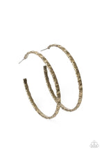 Load image into Gallery viewer, Grungy Grit Brass Earrings