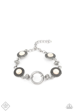 Musical Mountains White Bracelet