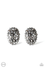 Load image into Gallery viewer, Daring Dazzle Black Post Earrings