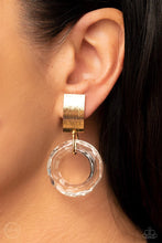 Load image into Gallery viewer, Clear Out Gold Clip On Earrings