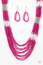 Load image into Gallery viewer, Let It Bead Pink Seed Bead Necklace