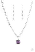 Load image into Gallery viewer, Gallery Gem Purple Necklace