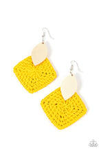 Load image into Gallery viewer, Sabbatical Weave Yellow Earrings