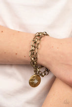Load image into Gallery viewer, True North Twinkle Brass Bracelet